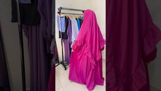 Pleated Abaya Set with Aisha Khimar By HubbeMariam tutorial simple easy [upl. by Rolat]