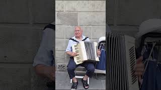 Accordion Street Performer Florence Italy [upl. by Primrosa]