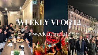 WEEKLY VLOG 12 Palestine Rally Birthday Brunches amp London Winter Walks [upl. by Atival]