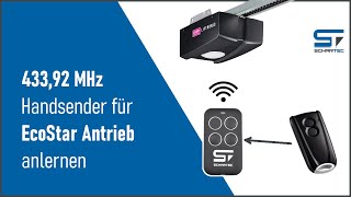 Handsender für EcoStar 43392 MHz anlernen  Schartec [upl. by Lohcin726]