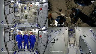 Shenzhou12 crew begins threemonth mission [upl. by Livesay186]