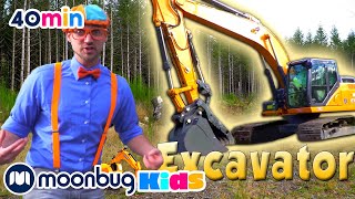 Learn about Excavators  Blippi  Learning Videos For Kids  Education Show For Toddlers [upl. by Nedry]