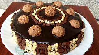 Ferrero Rocher Chocolate Cake [upl. by Nnyltiac683]