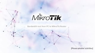 Tutorial Bandwidth test from PC to MikroTik router [upl. by Noryak]