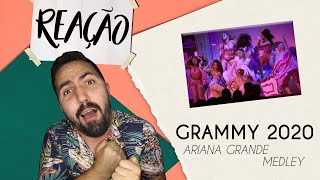 REAÇÃO  ARIANA GRANDE NO GRAMMY 2020  MEDLEY DE IMAGINE 7 RINGS E THANK U NEXT [upl. by Tillinger]