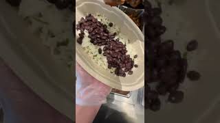 Making the most popular Chipotle order 🔥 shorts chipotle food trending [upl. by Nnyla]