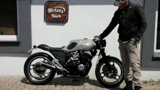 Yamaha XJ 600 cafe racer built Motors Work Vintage Garage wwwmotorsworkpl [upl. by Yrbua]