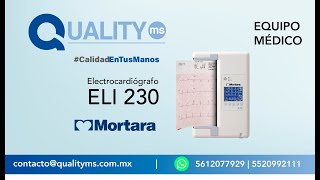 Electrocardiógrafo ELI 230 de MORTARA [upl. by Veradis]