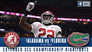 SEC Championship Extended Highlights 1 Alabama Crimson Tide vs 7 Florida Gators  CBS Sports HQ [upl. by Egin]