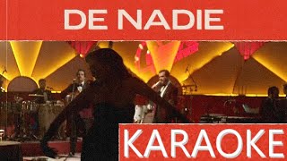 Enjambre  De Nadie Noches De Salón  KARAOKE [upl. by Ayle]