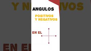 Cómo saber si los ángulos son negativos o positivos plano cartesiano angulos negativos [upl. by Ahsikan]