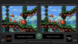 Flink Mega Drive vs Mega CD Side by Side Comparison Sega Genesis vs Sega Cd [upl. by Khalin620]