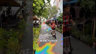 Top travel destinations 2024📍Espanola way Miami Florida 🌤️ a must see immersive walkway [upl. by Wappes]