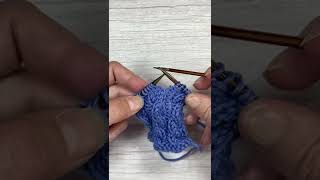 Right Leaning cable stitch Knitting Tutorial [upl. by Sorce]