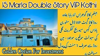 15 Marla Double Story House For Sale In Kala Gujran JhelumHouse For Sale Near بابا جادہ Road Jhelum [upl. by Aig]