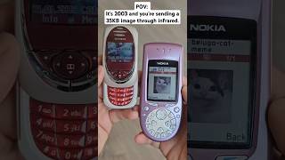 Sending a Image Via Infrared nokia siemens infrared throwback tbt 2000s oldschool phone gsm [upl. by Nnateragram]