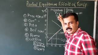 Effects of Tariff  Partial Equilibrium Analysis [upl. by Erhard]