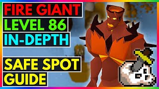 OSRS  How To Safe Spot Fire Giants In The Waterfall Dungeon   EVERYTHING YOU NEED TO KNOW [upl. by Sicard]