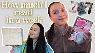 Cozy Week Reading Vlog 📚how much I read with a 95 [upl. by Nodrog]