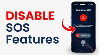 How to Disable Sos Features on iPhone [upl. by Isnan]