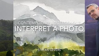 Watercolour Landscape  Interpreting a photograph in a contemporary fun painterly manner [upl. by Araek]