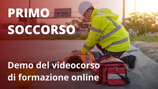 PRIMO SOCCORSO  Demo del videocorso di formazione online di Mega Italia Media [upl. by Groveman]