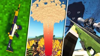 10 Awesome Minecraft Gun Mods of All Time 1201 amp Other Versions You Didn’t Know About [upl. by Ymme]