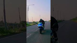 Drag Race gone Wrong  Suzuki Gsxr  Super bike on highway shortsfeed shorts gsxr150 [upl. by Jeuz]