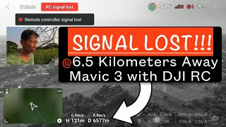 LOST SIGNAL DJI Mavic 3 Drone with DJI RC Controller 65 KMs Away… [upl. by Nilson444]