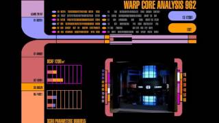 Star Trek LCARS  Warp Core Analysis [upl. by Leorsiy]