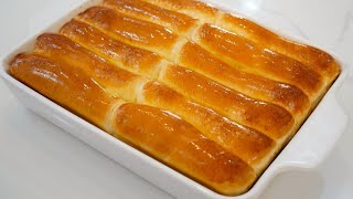 No Kneading Supersoft Milk Bread  just use spatula [upl. by Nuahs]