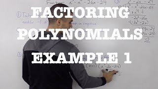 MHF4U 36  factoring polynomials example 1 [upl. by Assennav768]