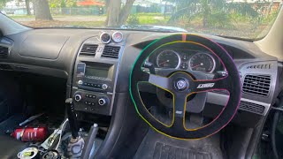 How to install boss steering wheel kit on ba falcon [upl. by Narrat]