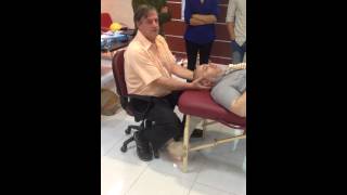 Occipital axial joint release  Osteopathy Cranial course [upl. by Edyak]