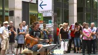 Straßenmusik Mr Campfireauf der Prager Str [upl. by Bagley]