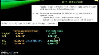 SCR techniek havo scheikunde examen 2019 11 tm 17 [upl. by Hameean]