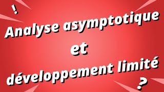 Analyse asymptotique et position relative  partie 1 [upl. by Odella]