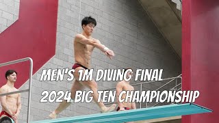 2024 Mens Diving Big Ten Final  1m Springboard [upl. by Winnie515]