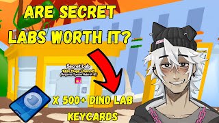 OPENING 500 Dino Lab Keycards🦖 INSANELY LUCKY Huge Raptor PET SIMULATOR 99 [upl. by Fenner723]