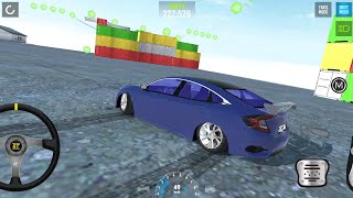 MODİFİYELİ HONDACIVIC LIMANDA YANLAMA  CAR PARKING 3D [upl. by Moran]