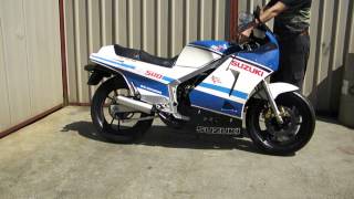 Suzuki RG500 cold start crisp motor rare and collectable 14999 [upl. by Lareneg]