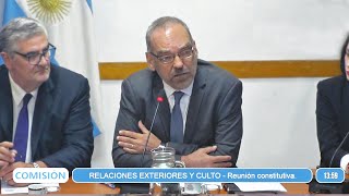 COMISIÓN COMPLETA RELACIONES EXTERIORES Y CULTO  4 de enero 2024  Diputados Argentina [upl. by Narak]