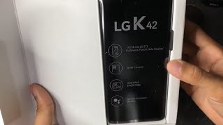 LG K42  Unboxing En Español [upl. by Kealey]