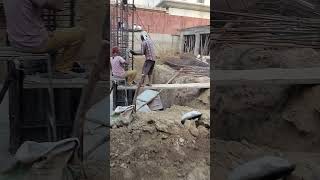 column casting work civil work building work yt short video daily construction work 🏢🧱🏗️🧱 [upl. by Innad441]