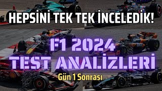 F1 2024 Sezonu Takımlar amp Araçlar Testlerde Ne Durumda  Gerçek F1 2024 Araçları Hepsini İnceledik [upl. by Eseerehs]