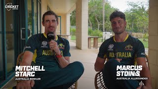 Starc and Stoinis pick their Ultimate T20 XI  ICC Mens T20 World Cup [upl. by Norda]