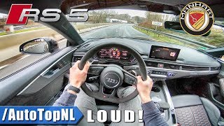 500HP Audi RS5 Manhart 29 V6 BiTurbo LOUD POV Test Drive by AutoTopNL [upl. by Sedruol]