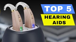 TOP 5 BEST HEARING AIDS 2024 REVIEW  BEST OTC BLUETOOTH INVISIBLE RIC HEARING AID ON AMAZON [upl. by Rai390]