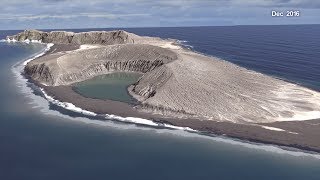 A New Timelapse of an Island Forming in Tonga [upl. by Hamachi]