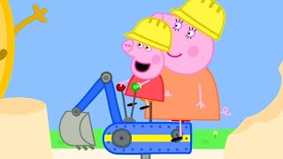 🔴 Peppa Pig Plays at Digger World  Peppa Pig Official Family Kids Cartoon [upl. by Niwroc]